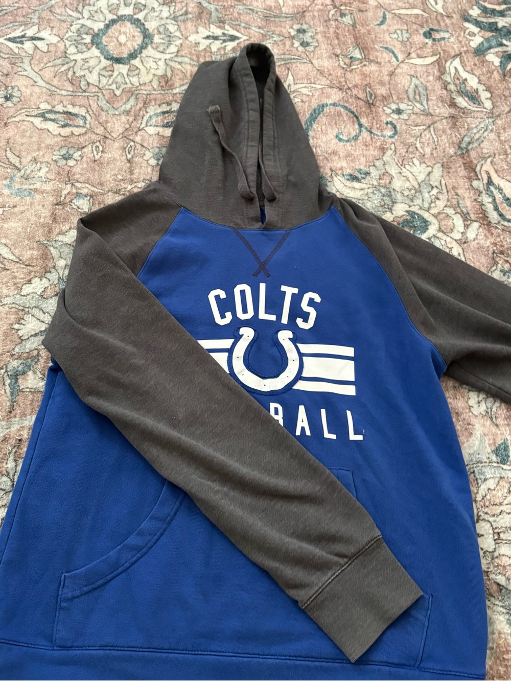 NFL Indianapolis Colts Sweatshirt Women’s Small Gray Blue Hoodie Football